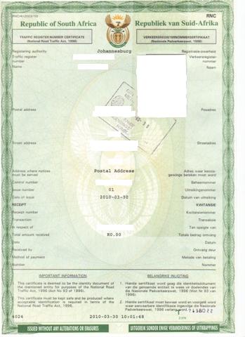 fake south african drivers license template